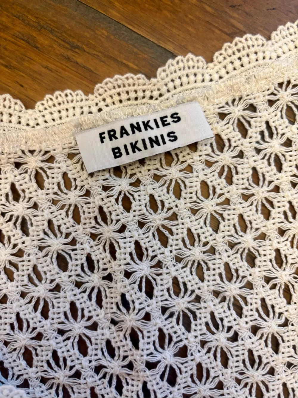 Frankie’s bikinis Belle crochet mini dress